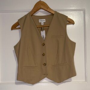 Tan Vest by The Drop